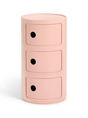 Офисная тумба - комод Kartell Componibili bio pink, biomaterial | interior market Офисная тумба - комод Kartell Componibili bio pink, biomaterial | interior market