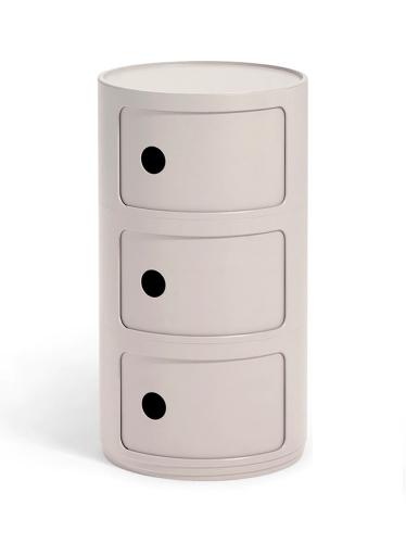 Офисная тумба - комод Kartell Componibili bio cream, biomaterial | interior market Офисная тумба - комод Kartell Componibili bio cream, biomaterial | interior market