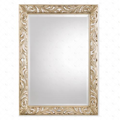 Зеркало интерьерное Roberto Giovannini MIRROR FRAME SCROLL CARVED LEAVES | interior market Зеркало интерьерное Roberto Giovannini MIRROR FRAME SCROLL CARVED LEAVES | interior market