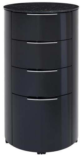 Офисная тумба - комод Schonbuch Conga структура - high gloss 105 granite , ручки - f108 col.90 polished chrome | interior market Офисная тумба - комод Schonbuch Conga структура - high gloss 105 granite , ручки - f108 col.90 polished chrome | interior market