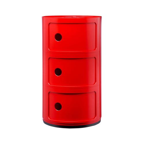 Офисная тумба - комод Kartell Сomponibil красный матовый (10)i | interior market Офисная тумба - комод Kartell Сomponibil красный матовый (10)i | interior market