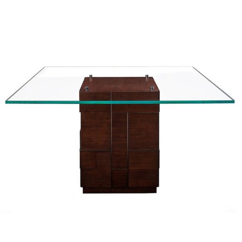 Обеденный стол Bolier Kingsley Glass Top Square Dining Table | interior market Обеденный стол Bolier Kingsley Glass Top Square Dining Table | interior market