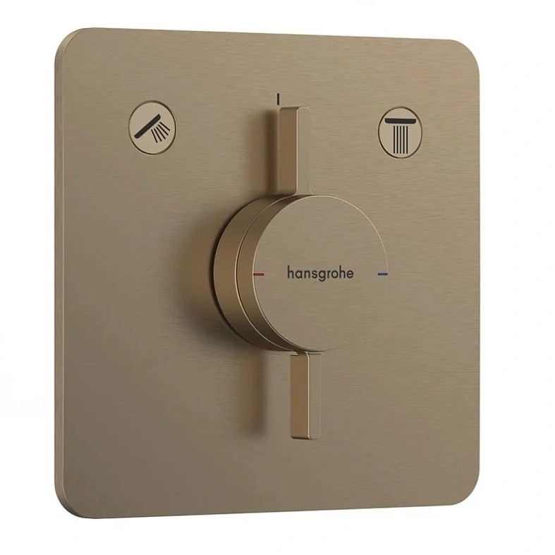 Смеситель для душа, Hansgrohe, DuoTurn Q, цвет-бронза шлифованная | interior market