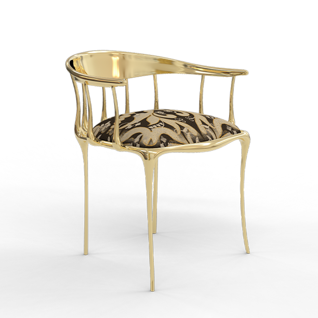 Обеденный стул Boca do Lobo Nº11 Semiramide Nero Chair | interior market