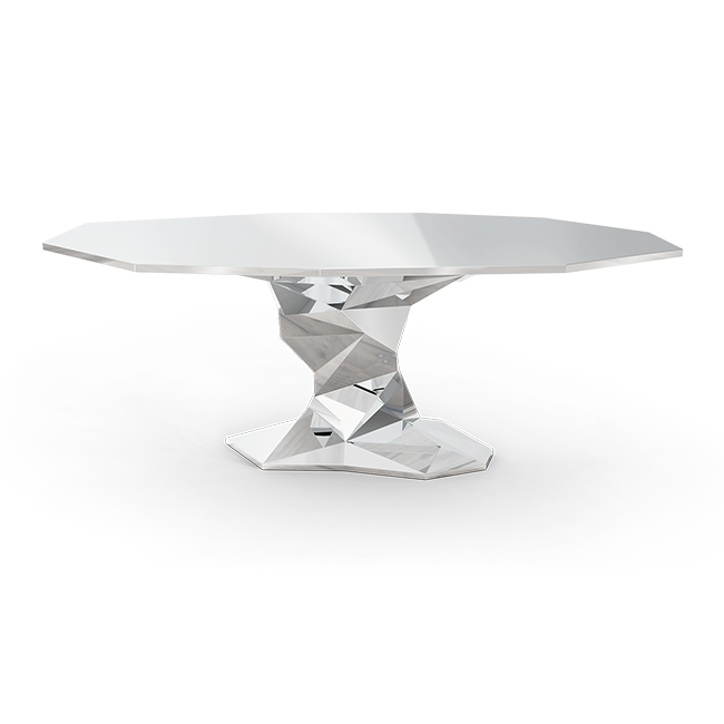 Обеденный стол Boca do Lobo Bonsai Silver Dining Table | interior market Обеденный стол Boca do Lobo Bonsai Silver Dining Table | interior market