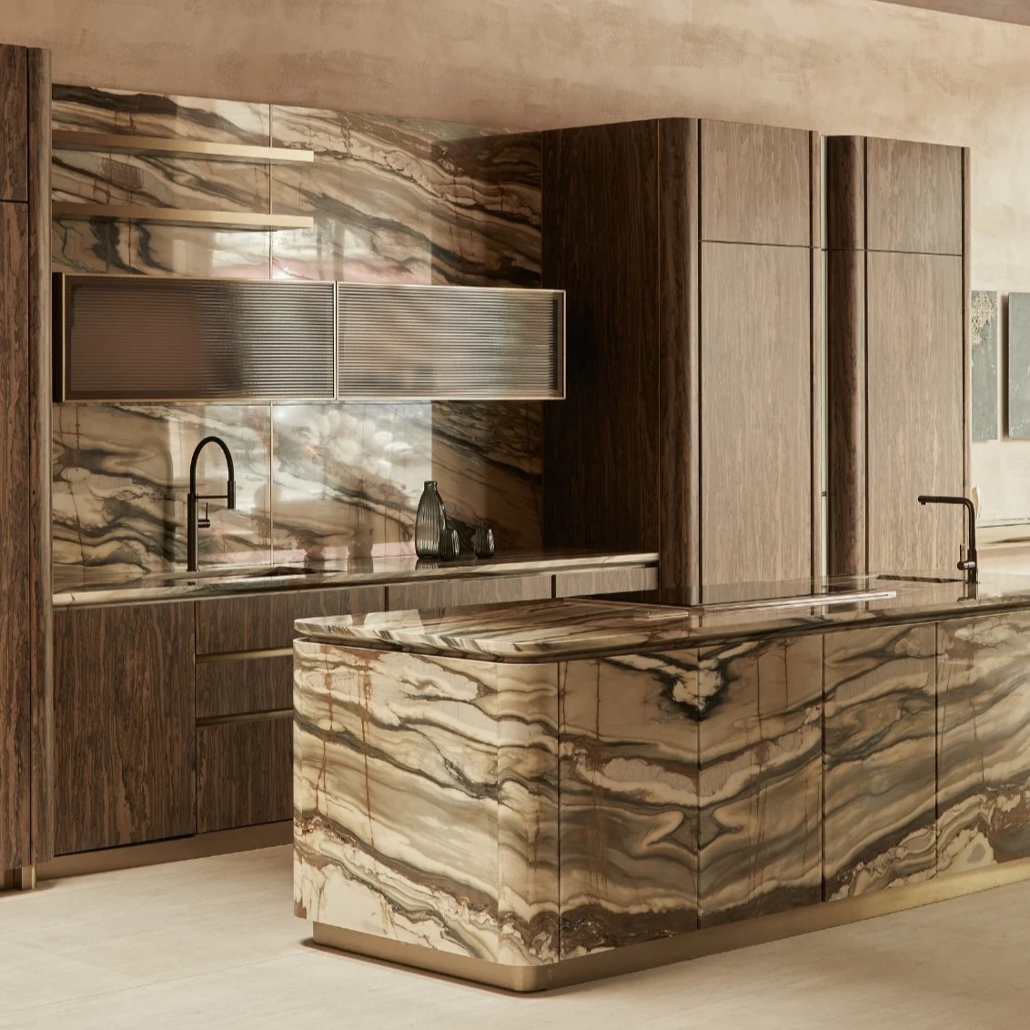 Кухня c островом Visionnaire By Ipe Cavalli Villa d'Este | interior market
