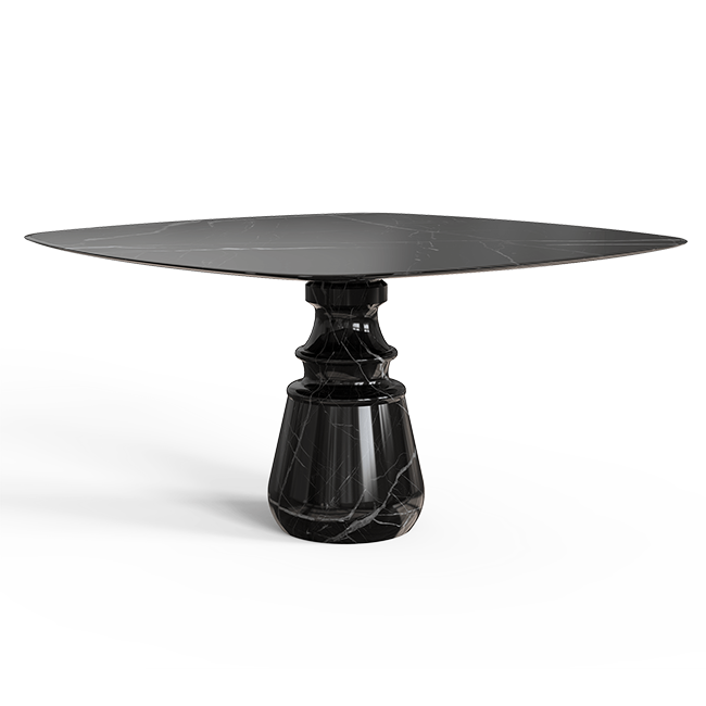 Обеденный стол Boca do Lobo Pietra Square Nero Marquina Dining | interior market Обеденный стол Boca do Lobo Pietra Square Nero Marquina Dining | interior market