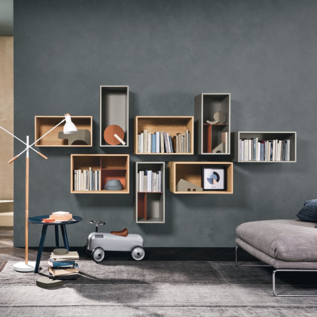 Настенный стеллаж Sangiacomo Lampo Open | interior market