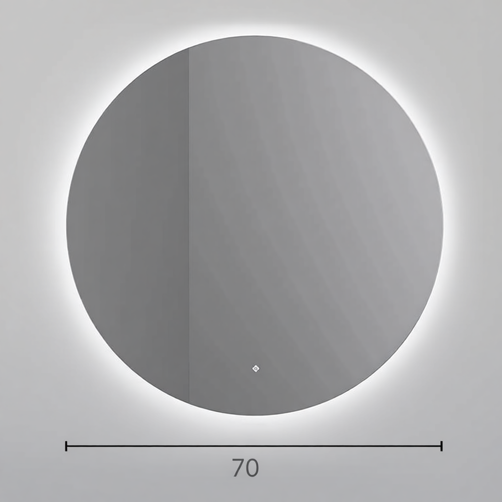 Зеркало для ванной SALINI OMBRA круглое с LED подсветкой | interior market