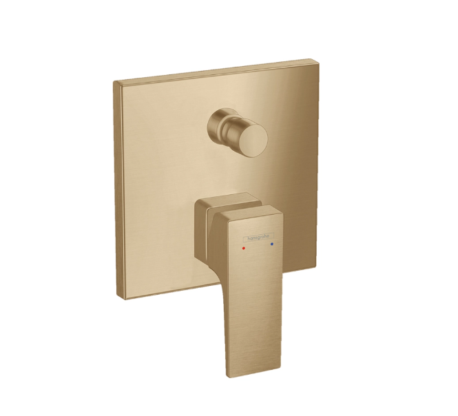 Смеситель для душа, Hansgrohe, Metropol, на 2 потребителя, цвет-шлифованная бронза | interior market