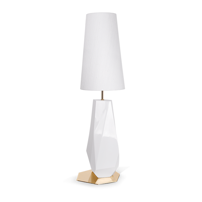 Настольная лампа Boca do Lobo Feel White Table Lamp | interior market