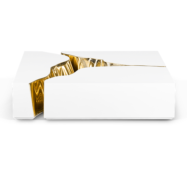 Журнальный столик Boca do Lobo Lapiaz White And Gold Center Table | interior market Журнальный столик Boca do Lobo Lapiaz White And Gold Center Table | interior market