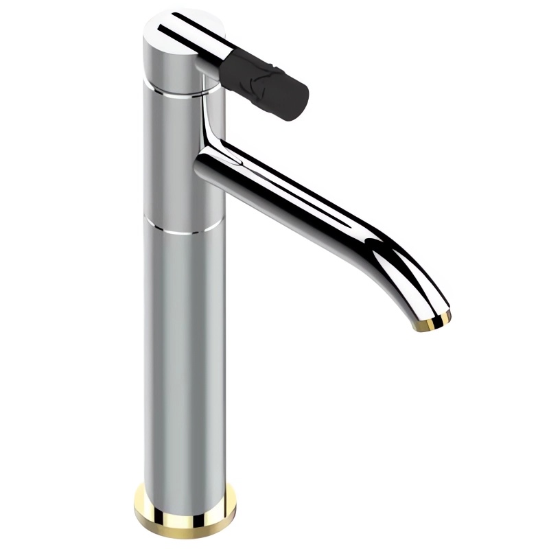 Смеситель для раковины THG Bambou Black Crystal | interior market