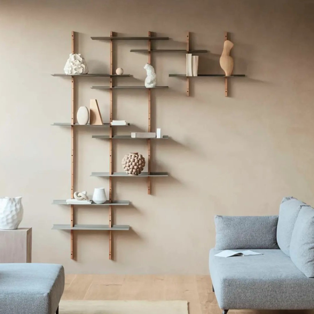 Деревянный стеллаж Please Wait To Be Seated Smile | interior market