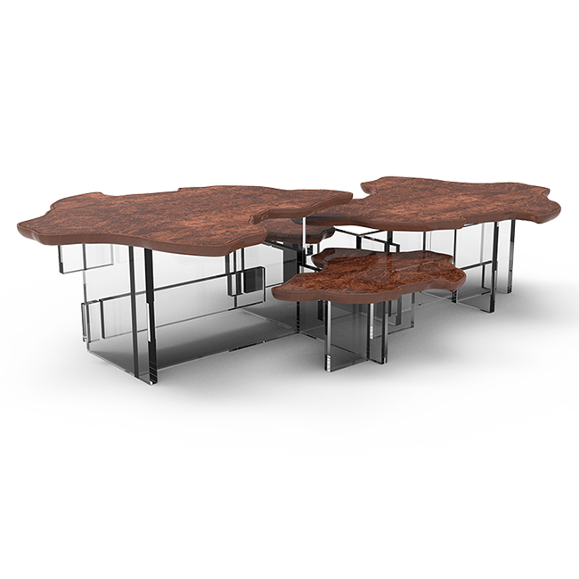 Журнальный столик Boca do Lobo Monet Walnut Center Table | interior market Журнальный столик Boca do Lobo Monet Walnut Center Table | interior market