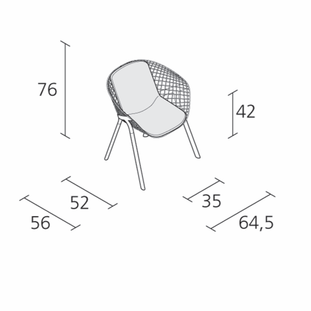 Стул ALIAS kobi chair - фото-3 | interior market Стул ALIAS kobi chair - фото-3 | interior market