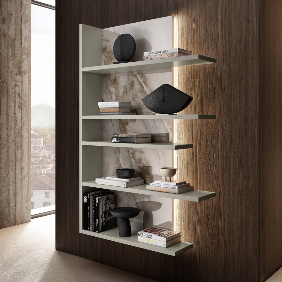 Модульный настенный стеллаж Lago Pentagram | interior market