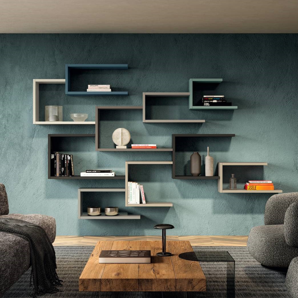 Модульный настенный стеллаж Lago LagoLinea | interior market