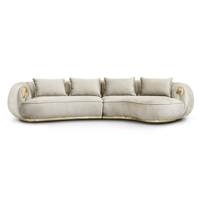 Диван Boca do Lobo Soleil Cream Curved Sofa | interior market