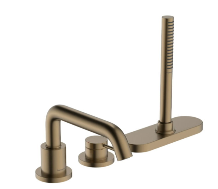Смеситель для ванны, Hansgrohe, Tecturis S, цвет-шлифованная бронза | interior market