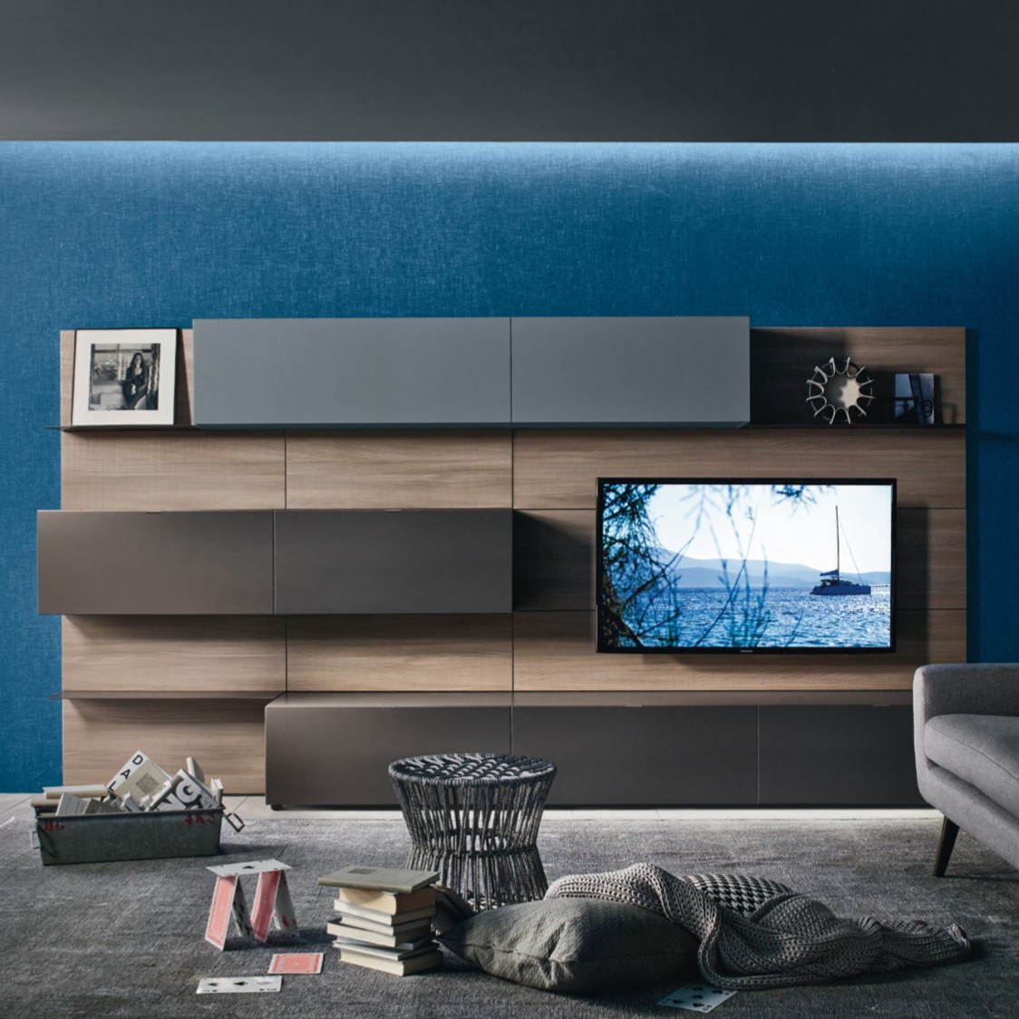 Стенка под ТВ Sangiacomo Lampo Boiserie | interior market