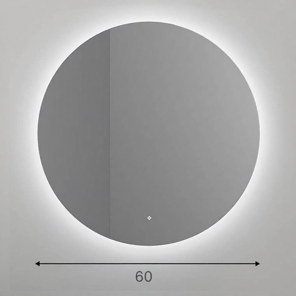 Зеркало для ванной SALINI OMBRA круглое с LED подсветкой | interior market