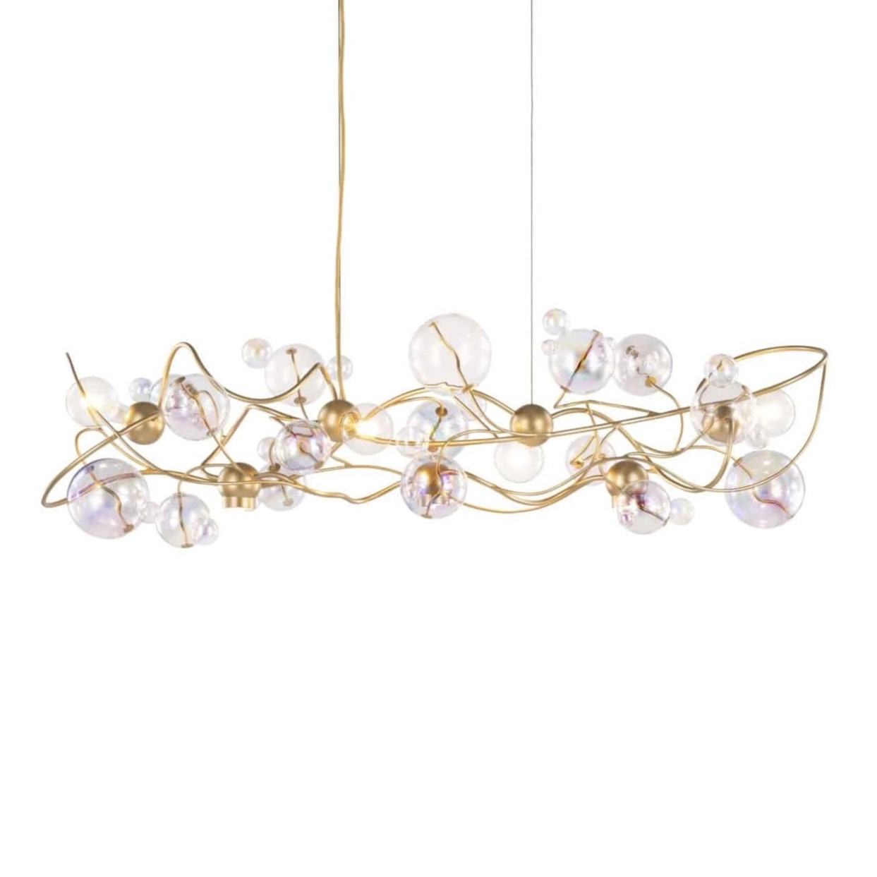 Потолочный светильник Brand Van Egmond Bubbles Flow Hanging Lamp Long with Downlights | interior market Потолочный светильник Brand Van Egmond Bubbles Flow Hanging Lamp Long with Downlights | interior market