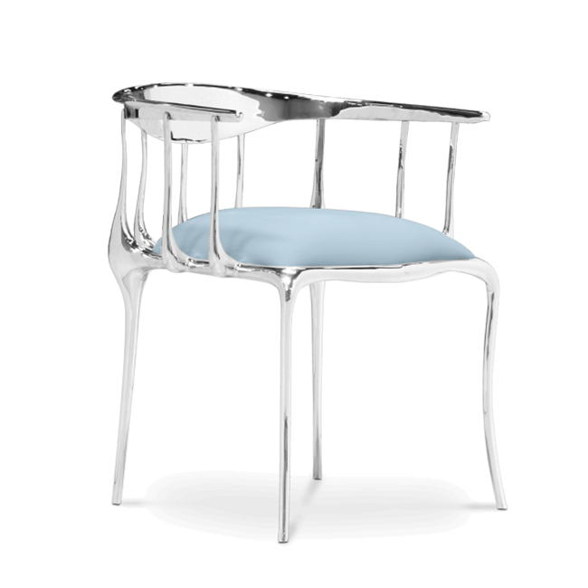 Обеденный стул Boca do Lobo Nº 11 Silver Chair | interior market