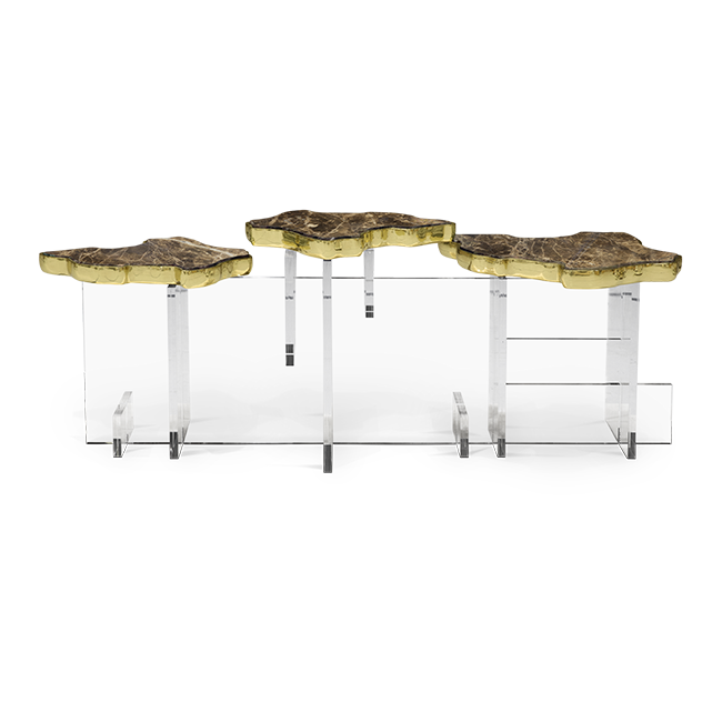 Журнальный столик Boca do Lobo Monet Xl Emperador Side Table | interior market Журнальный столик Boca do Lobo Monet Xl Emperador Side Table | interior market