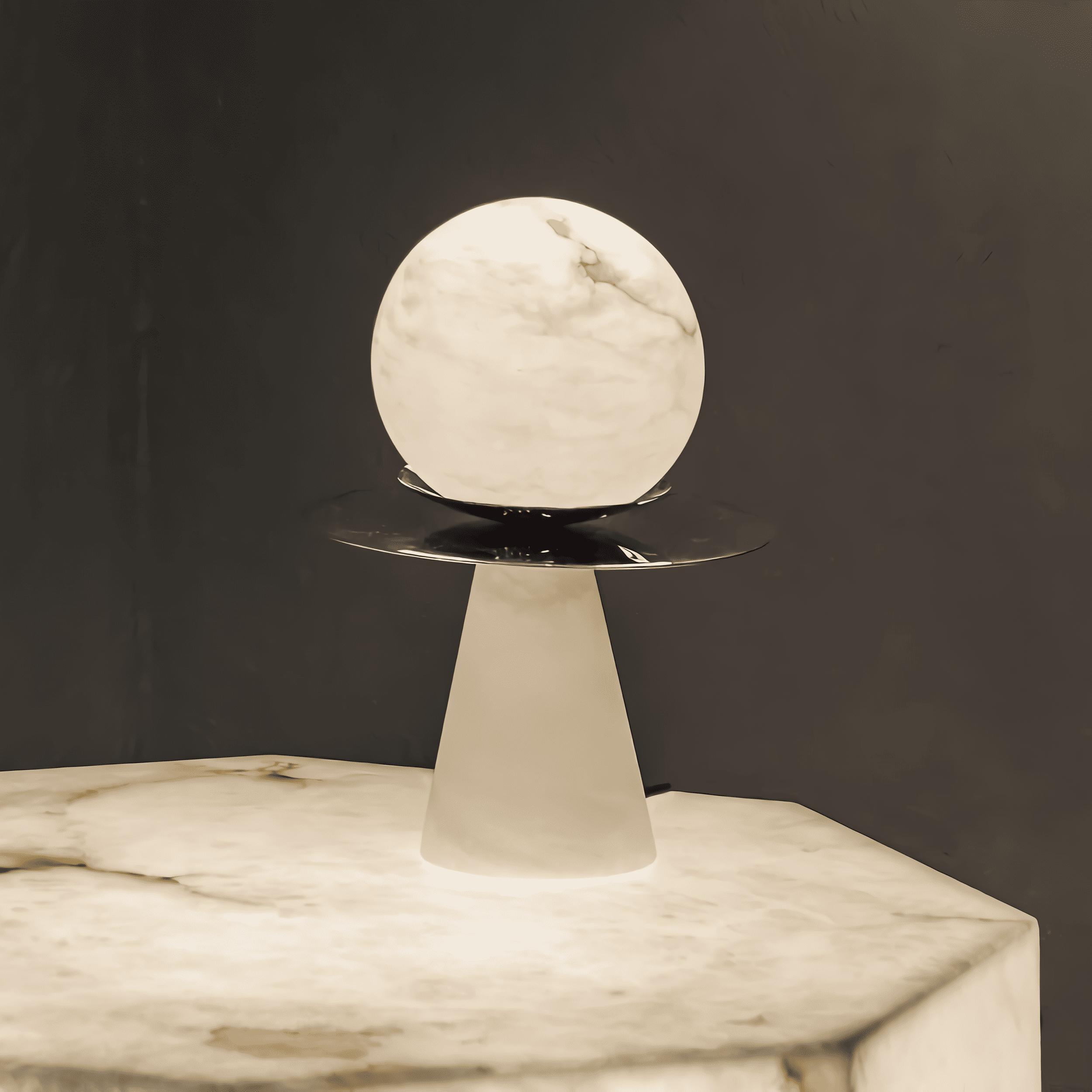 Настольная лампа United Alabaster SATURN CYCLE | interior market Настольная лампа United Alabaster SATURN CYCLE | interior market