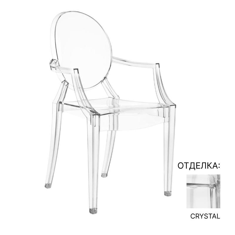 Обеденный стул Kartell Louis Ghost | interior market