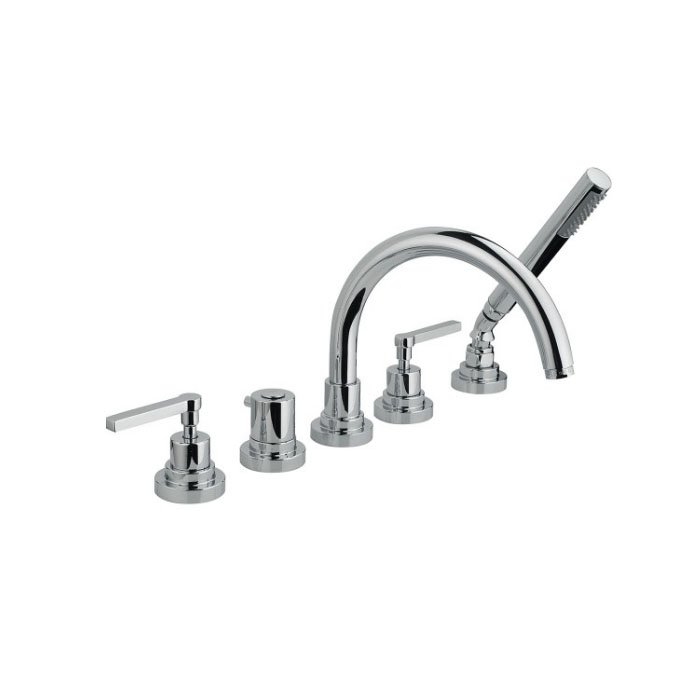 Nicolazzi 2214CR29 Смеситель на борт ванны с ручным душем MCKINLEY05 на 5 отв | interior market