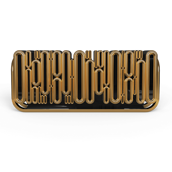 Комод Boca do Lobo Oblong Gold Sideboard | interior market