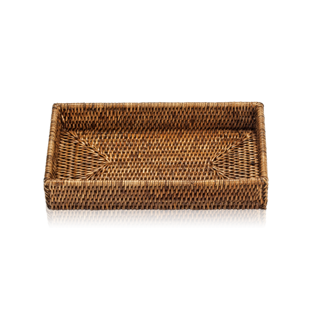 Decor Walther 0932092 - BASKET TAB 2 Лоток Ротанг темный | interior market