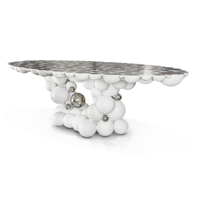 Обеденный стол Boca do Lobo Newton White Dining Table | interior market Обеденный стол Boca do Lobo Newton White Dining Table | interior market