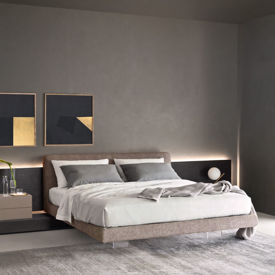 Кровать с изголовьем Sangiacomo Diletto | interior market