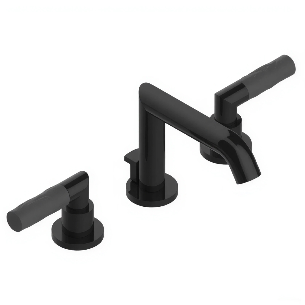 Смеситель для раковины THG Bambou Black Crystal | interior market