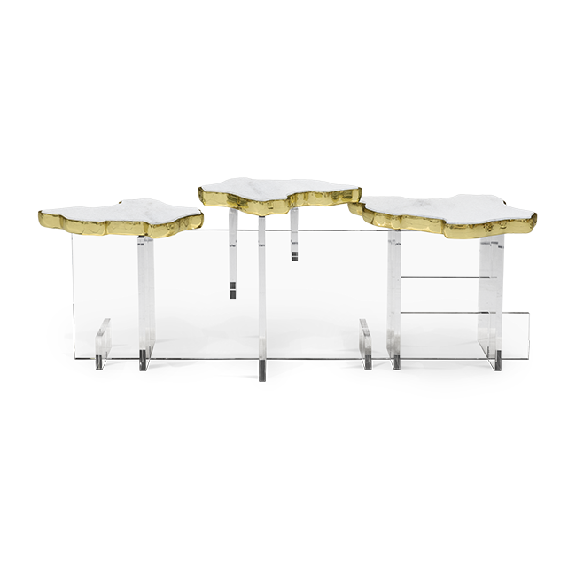 Журнальный столик Boca do Lobo Monet Xl Carrara Side Table | interior market Журнальный столик Boca do Lobo Monet Xl Carrara Side Table | interior market