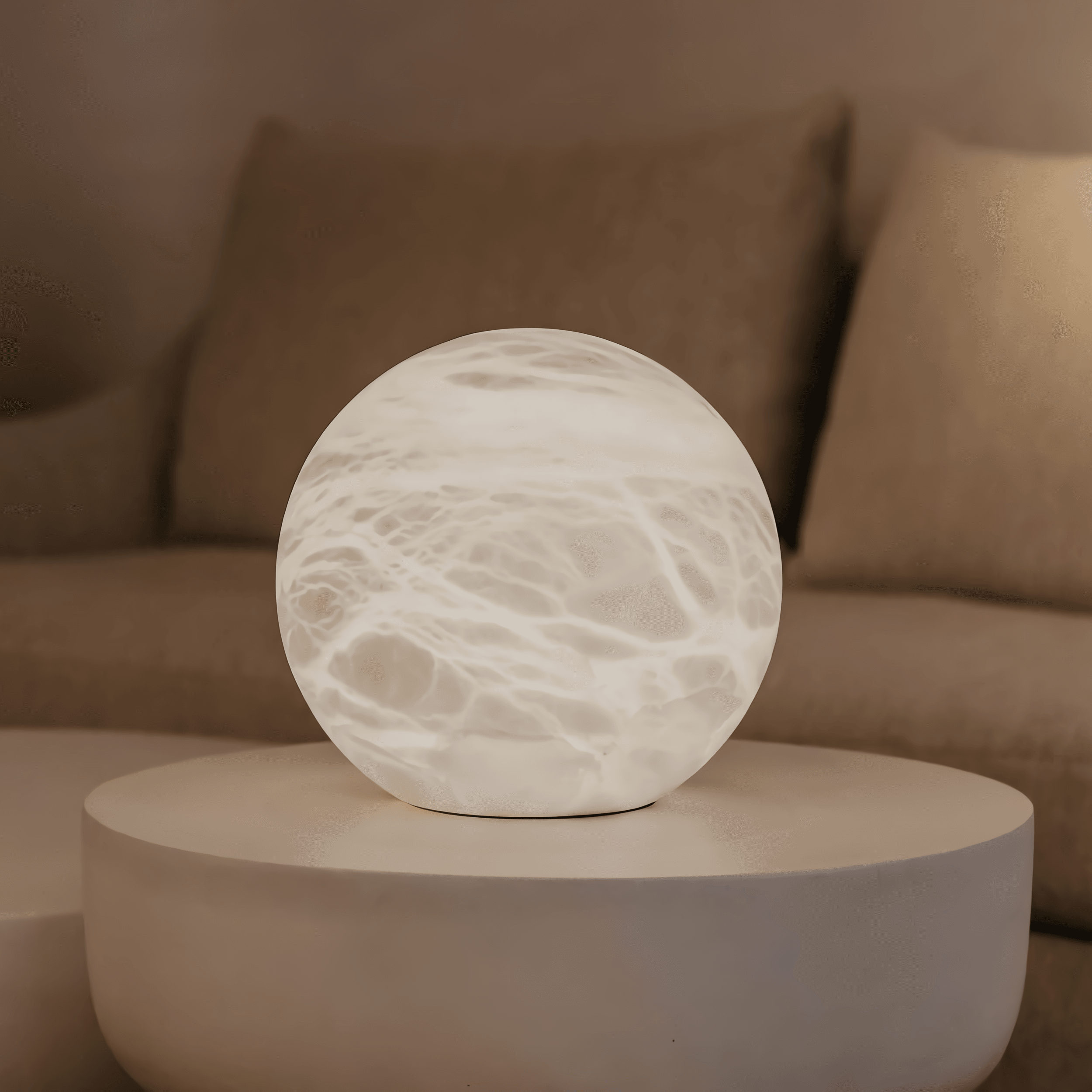 Настольная лампа United Alabaster WIRELESS MOON | interior market