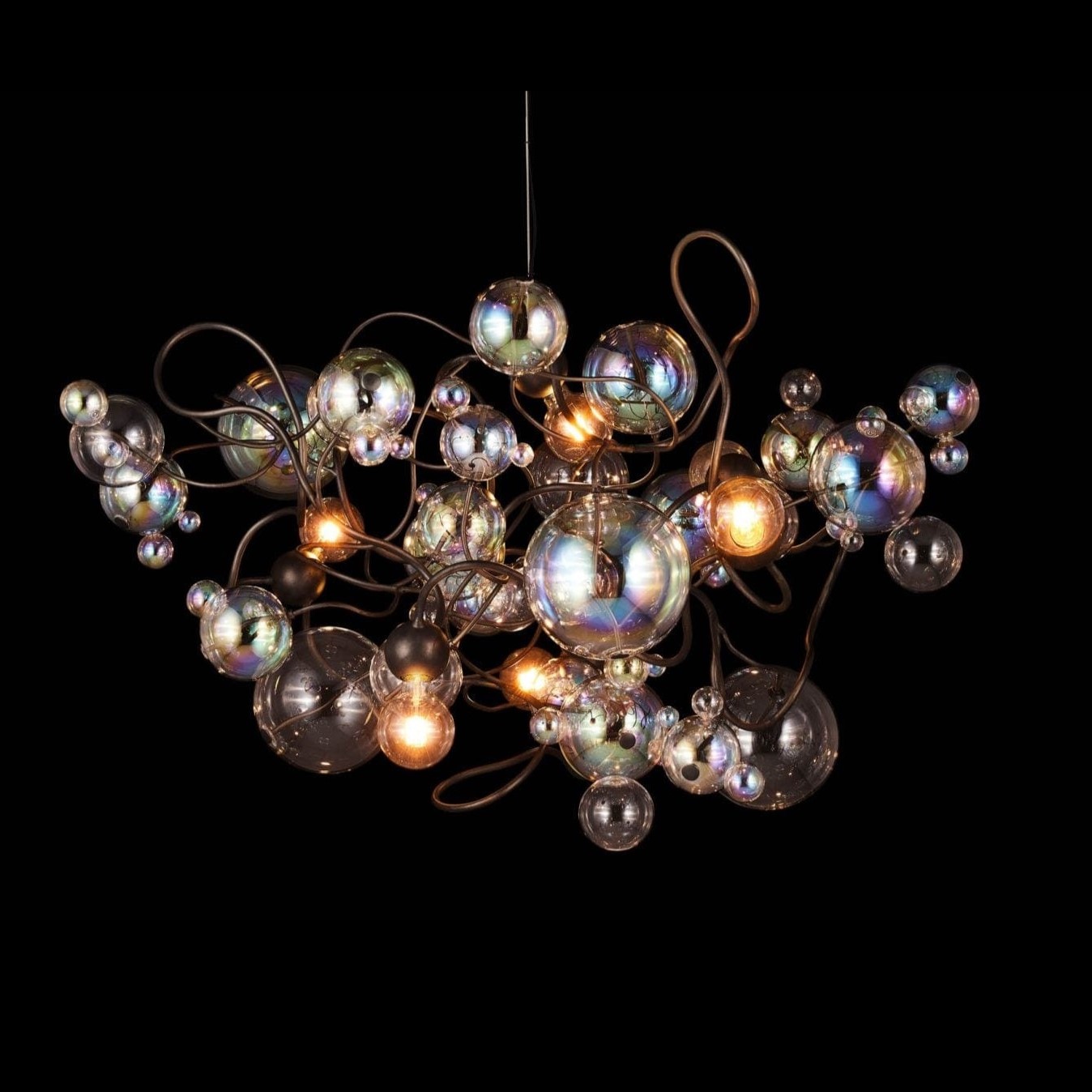 Потолочный светильник Brand Van Egmond Bubbles Flow Chandelier Round | interior market Потолочный светильник Brand Van Egmond Bubbles Flow Chandelier Round | interior market