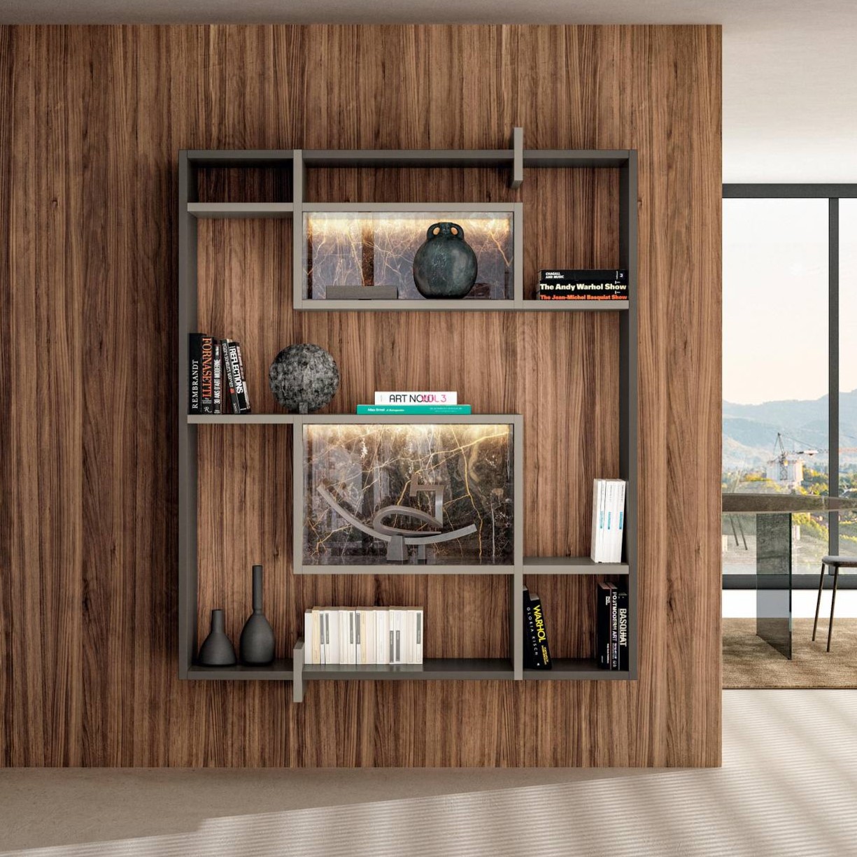 Модульный настенный стеллаж Lago LagoLinea | interior market