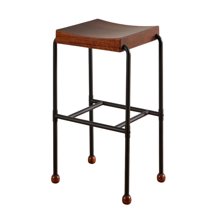 Табурет Pierre Chareau Bar bois et métal | interior market