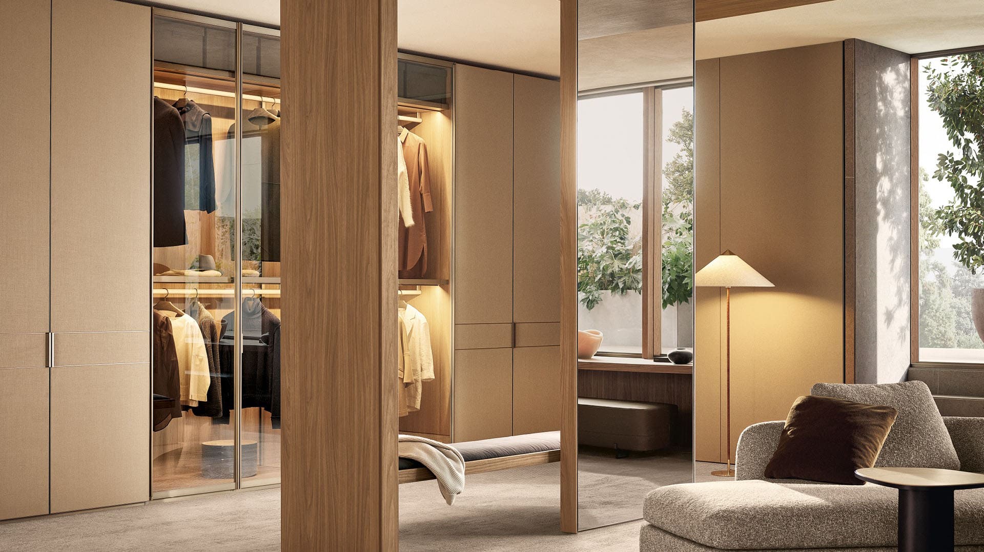 Гардеробная система Poliform Senzafine | interior market