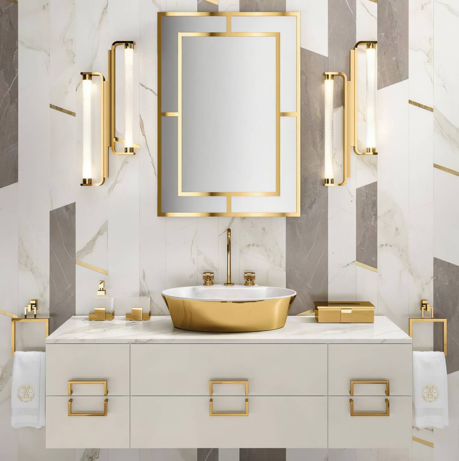 Комплект мебели для ванной Oasis DAPHNE D32 | interior market