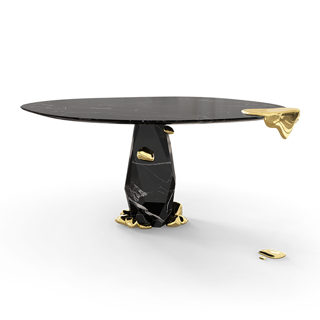 Обеденный стол Boca do Lobo Diamond Nero Marquina Dining Table | interior market Обеденный стол Boca do Lobo Diamond Nero Marquina Dining Table | interior market