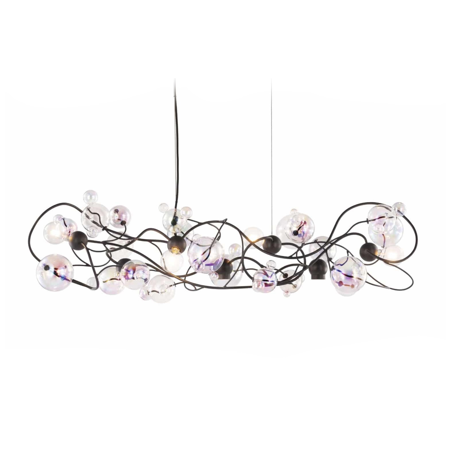 Потолочный светильник Brand Van Egmond Bubbles Flow Hanging Lamp Long with Downlights | interior market Потолочный светильник Brand Van Egmond Bubbles Flow Hanging Lamp Long with Downlights | interior market