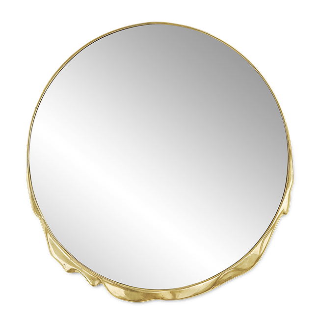 Зеркало интерьерное Boca do Lobo Magma Gold Mirror | interior market Зеркало интерьерное Boca do Lobo Magma Gold Mirror | interior market