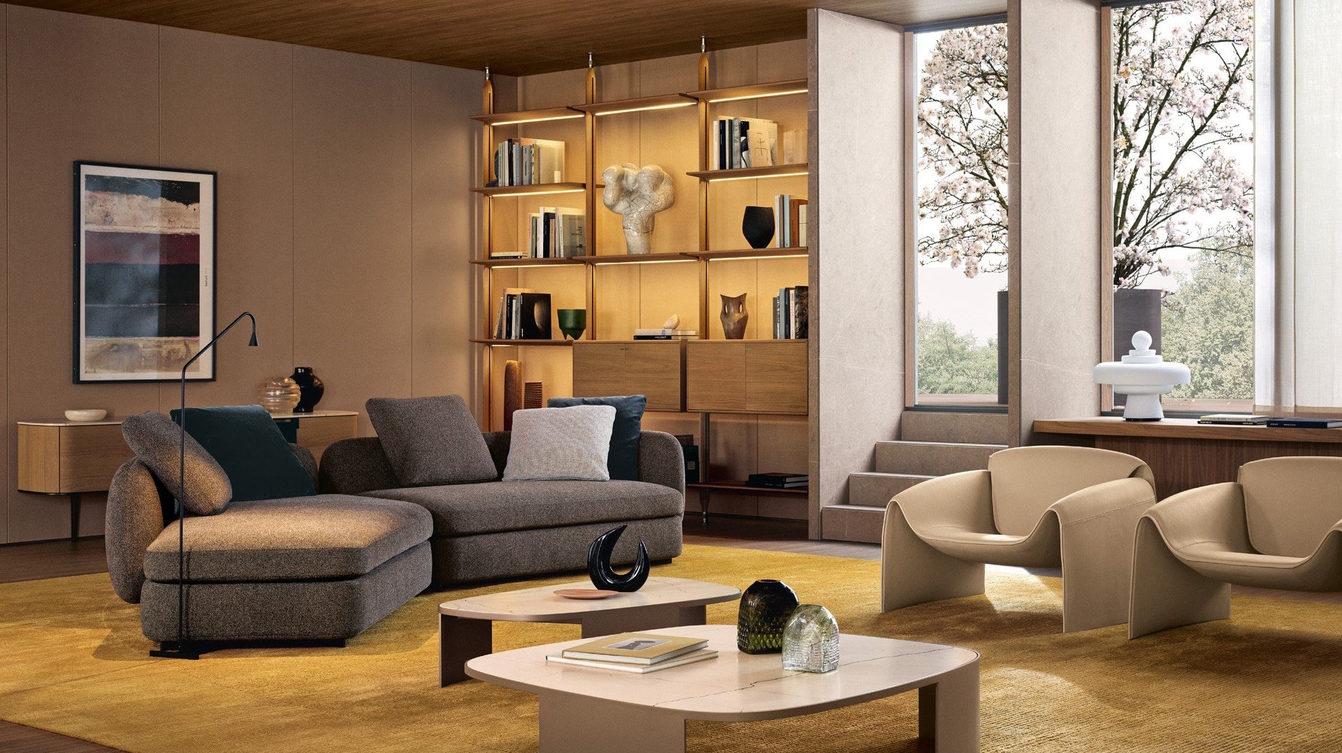 Угловой диван Poliform Saint-Germain | interior market