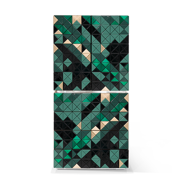 Шкаф Boca do Lobo Pixel Ii Green Cabinet | interior market