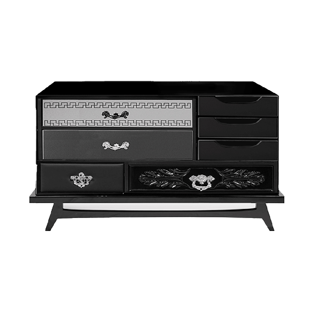 Прикроватная тумба Boca do Lobo Mondrian Black Bedside Table | interior market Прикроватная тумба Boca do Lobo Mondrian Black Bedside Table | interior market